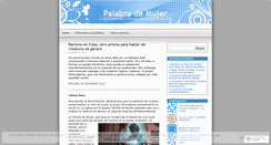 Desktop Screenshot of palabrademujer.wordpress.com
