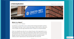 Desktop Screenshot of cristoreyboston.wordpress.com