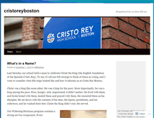 Tablet Screenshot of cristoreyboston.wordpress.com