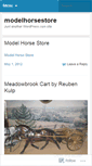 Mobile Screenshot of modelhorsestore.wordpress.com