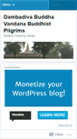 Mobile Screenshot of buddhapilgrims.wordpress.com
