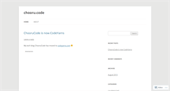Desktop Screenshot of choorucode.wordpress.com