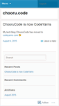Mobile Screenshot of choorucode.wordpress.com