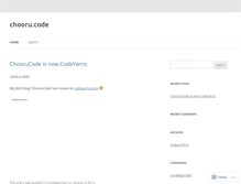 Tablet Screenshot of choorucode.wordpress.com