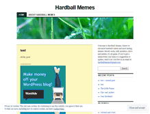Tablet Screenshot of hardballmemes.wordpress.com