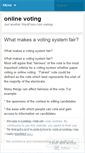 Mobile Screenshot of onlinevotings.wordpress.com