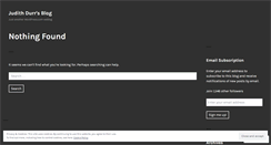 Desktop Screenshot of judithdurr.wordpress.com