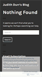Mobile Screenshot of judithdurr.wordpress.com