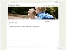 Tablet Screenshot of gardnerkids.wordpress.com