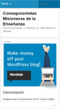 Mobile Screenshot of concepcionistasesp.wordpress.com