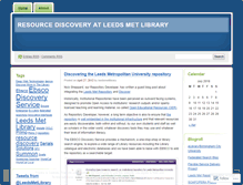 Tablet Screenshot of leedsmetlibrary.wordpress.com