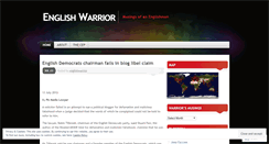 Desktop Screenshot of englishwarrior.wordpress.com