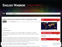 Tablet Screenshot of englishwarrior.wordpress.com