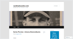 Desktop Screenshot of cardinalscards.wordpress.com