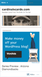 Mobile Screenshot of cardinalscards.wordpress.com