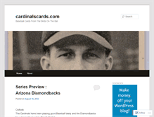 Tablet Screenshot of cardinalscards.wordpress.com