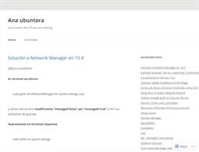 Tablet Screenshot of anaubuntera.wordpress.com