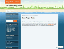 Tablet Screenshot of angrybirdsfun.wordpress.com