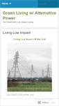 Mobile Screenshot of livinglowimpact.wordpress.com