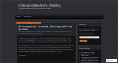 Desktop Screenshot of changinglifestyle.wordpress.com