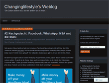 Tablet Screenshot of changinglifestyle.wordpress.com