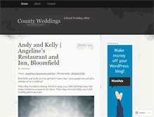 Tablet Screenshot of countyweddings.wordpress.com