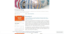 Desktop Screenshot of europeanbling.wordpress.com