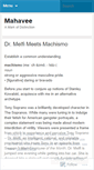 Mobile Screenshot of mahavee.wordpress.com