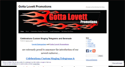 Desktop Screenshot of gottalovettpromotions.wordpress.com