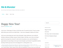 Tablet Screenshot of meandmonster.wordpress.com