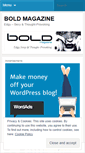 Mobile Screenshot of boldmagazinecanada.wordpress.com