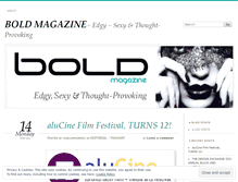 Tablet Screenshot of boldmagazinecanada.wordpress.com