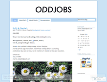 Tablet Screenshot of oddjobs.wordpress.com