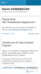 Mobile Screenshot of kerimkarabacak.wordpress.com