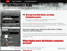 Tablet Screenshot of f3technologies.wordpress.com