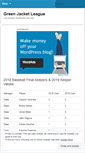 Mobile Screenshot of greenjacketleague.wordpress.com