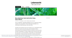 Desktop Screenshot of lebensecht.wordpress.com