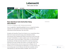 Tablet Screenshot of lebensecht.wordpress.com