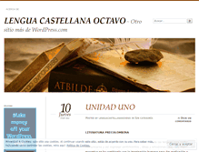 Tablet Screenshot of lenguacastellanaoctavo.wordpress.com