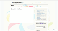 Desktop Screenshot of bebecannelle.wordpress.com