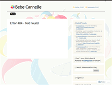 Tablet Screenshot of bebecannelle.wordpress.com