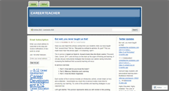 Desktop Screenshot of careerteacher.wordpress.com