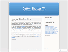 Tablet Screenshot of guttershutterva.wordpress.com