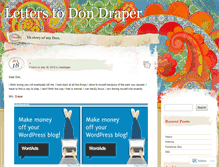 Tablet Screenshot of deardondraper.wordpress.com