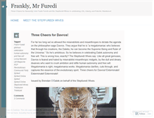 Tablet Screenshot of franklymrfuredi.wordpress.com