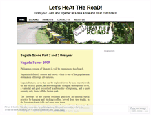 Tablet Screenshot of heattheroad.wordpress.com