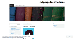 Desktop Screenshot of helpingeducateothers.wordpress.com