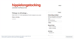 Desktop Screenshot of hippielongstocking.wordpress.com