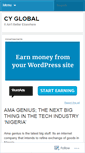 Mobile Screenshot of cyglobal.wordpress.com