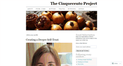 Desktop Screenshot of cinquecentoproject.wordpress.com
